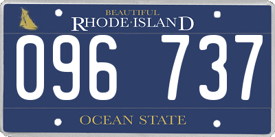 RI license plate 096737
