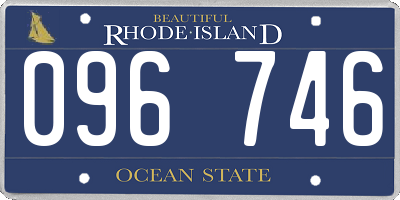 RI license plate 096746
