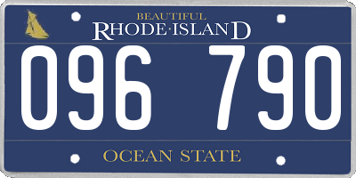 RI license plate 096790