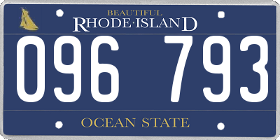 RI license plate 096793