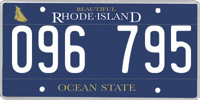 RI license plate 096795