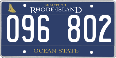 RI license plate 096802