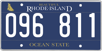RI license plate 096811