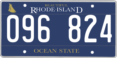 RI license plate 096824