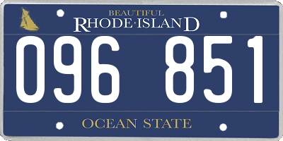 RI license plate 096851