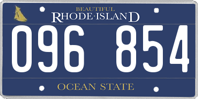 RI license plate 096854