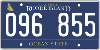 RI license plate 096855