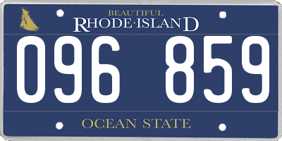 RI license plate 096859