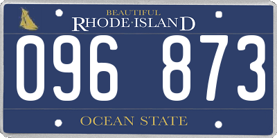 RI license plate 096873