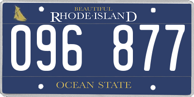 RI license plate 096877