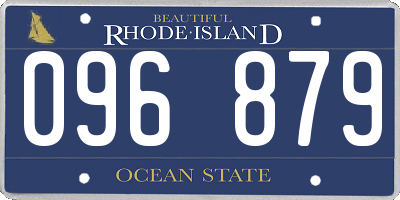 RI license plate 096879