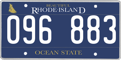 RI license plate 096883
