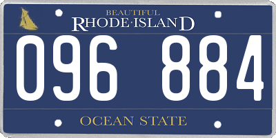 RI license plate 096884