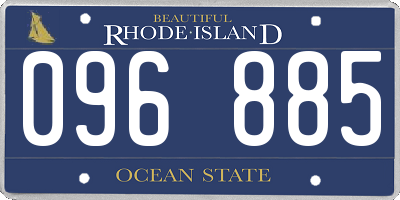 RI license plate 096885