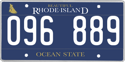 RI license plate 096889