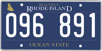 RI license plate 096891