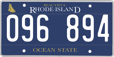 RI license plate 096894