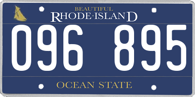 RI license plate 096895