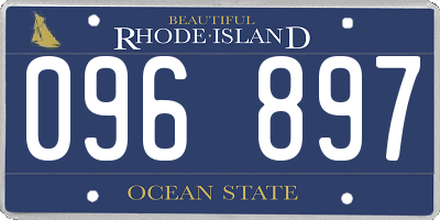 RI license plate 096897