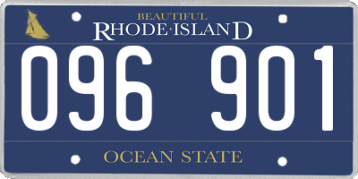 RI license plate 096901