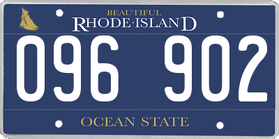 RI license plate 096902