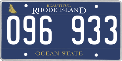 RI license plate 096933