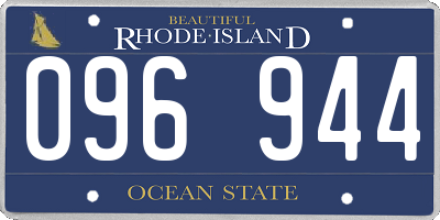 RI license plate 096944