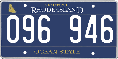 RI license plate 096946