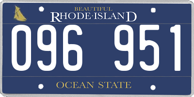 RI license plate 096951