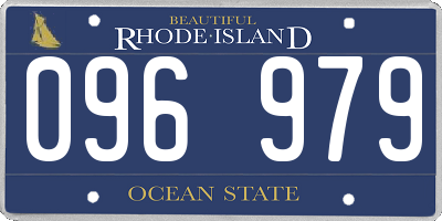 RI license plate 096979