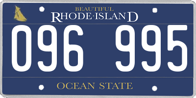 RI license plate 096995