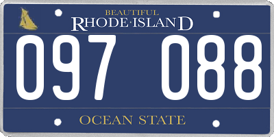RI license plate 097088