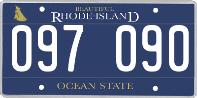 RI license plate 097090