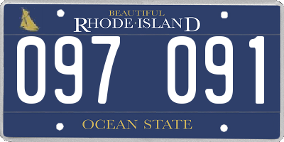 RI license plate 097091