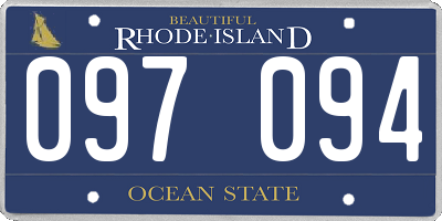 RI license plate 097094