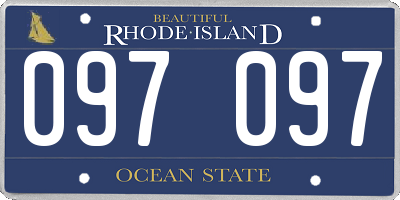RI license plate 097097