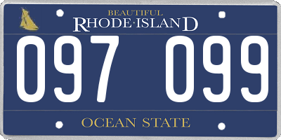 RI license plate 097099