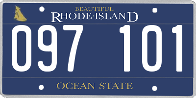 RI license plate 097101