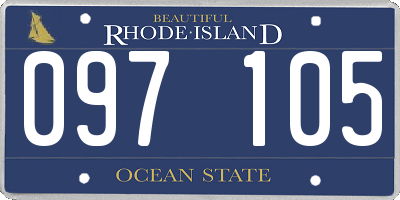 RI license plate 097105