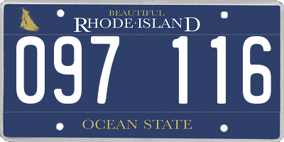 RI license plate 097116
