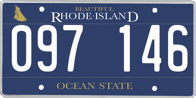 RI license plate 097146
