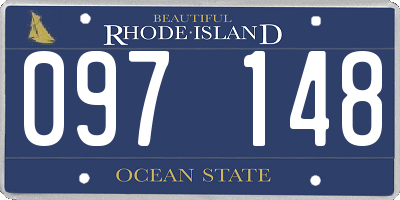 RI license plate 097148