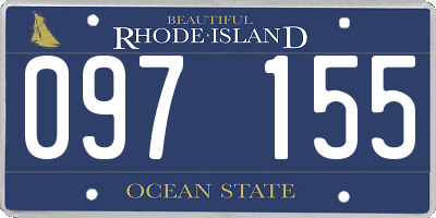 RI license plate 097155