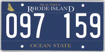 RI license plate 097159