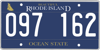 RI license plate 097162