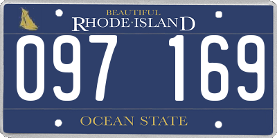 RI license plate 097169