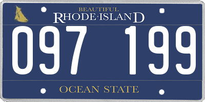 RI license plate 097199