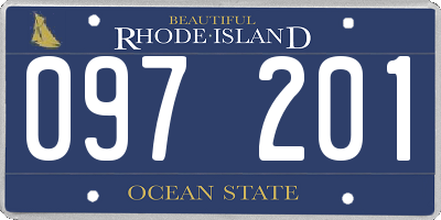RI license plate 097201