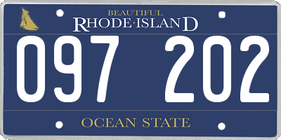 RI license plate 097202