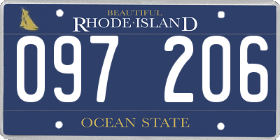 RI license plate 097206